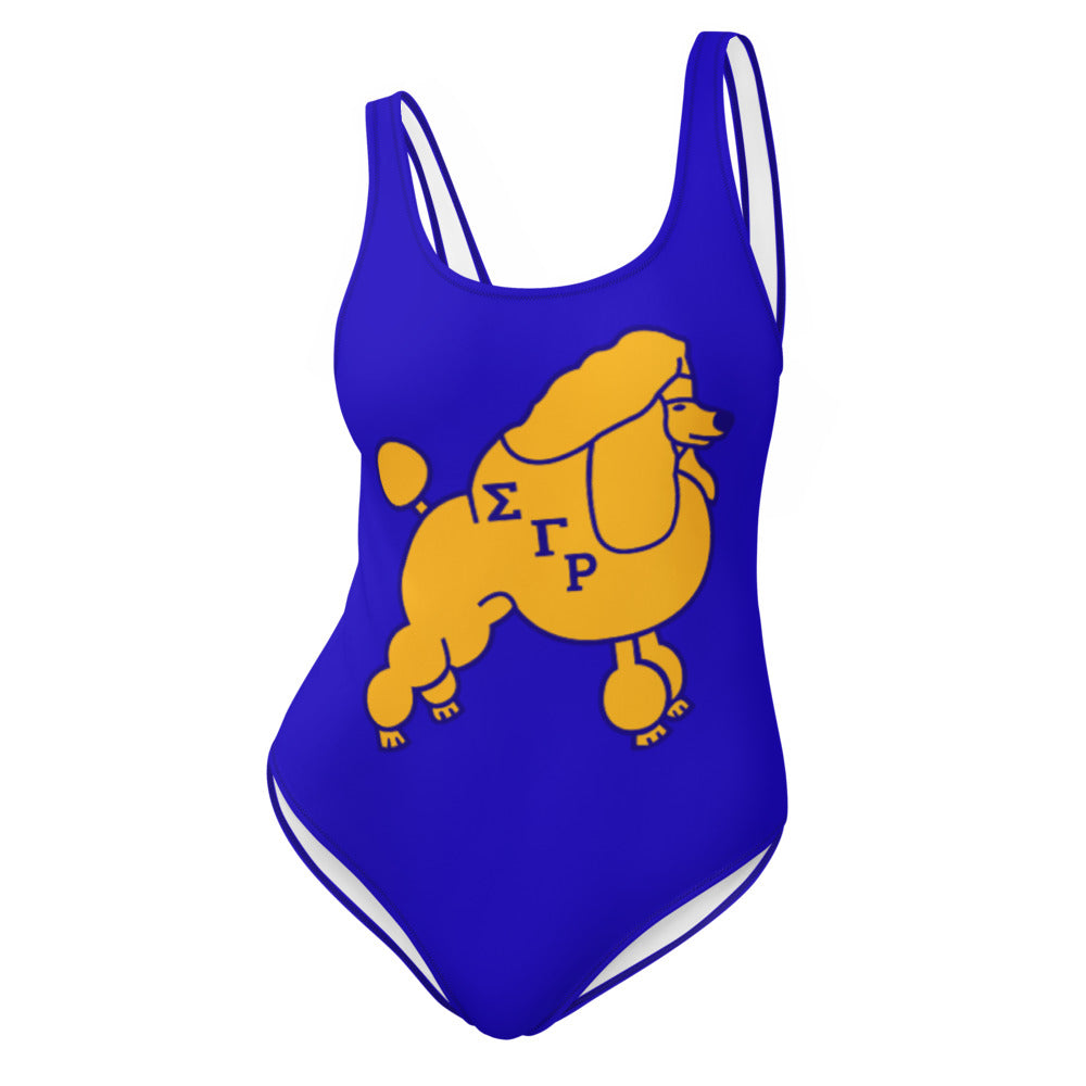 Poodle One-Piece Swimsuit - My Greek Boutique