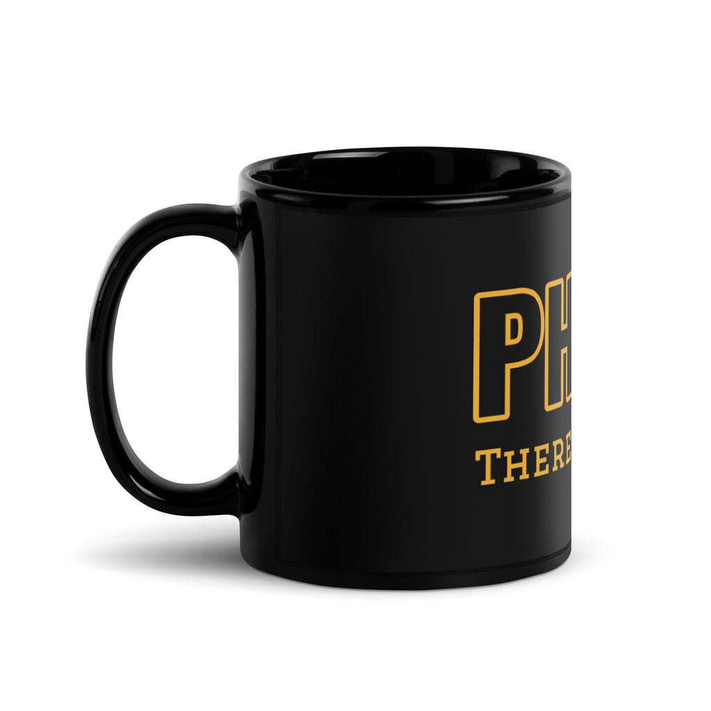 PHIRST There was Alpha Black Glossy Mug - My Greek Boutique