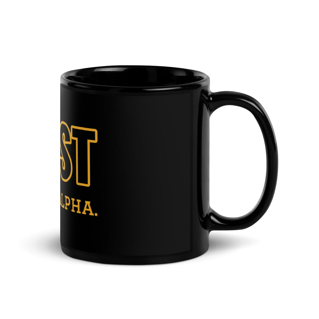 PHIRST There was Alpha Black Glossy Mug - My Greek Boutique