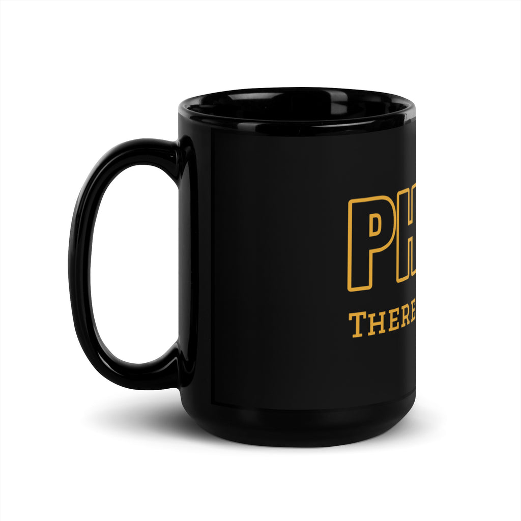 PHIRST There was Alpha Black Glossy Mug - My Greek Boutique