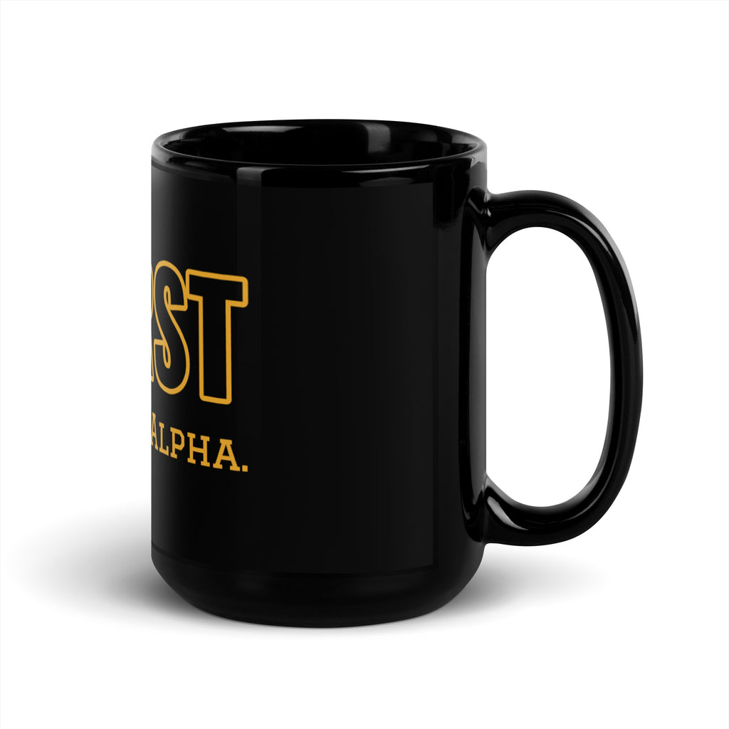 PHIRST There was Alpha Black Glossy Mug - My Greek Boutique