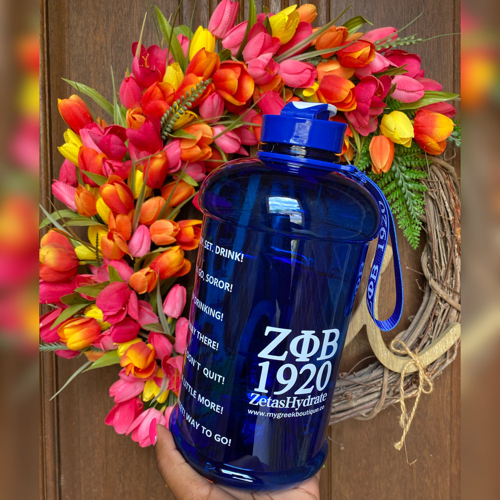 ΖΦΒ 1920 Motivational Water Bottle - My Greek Boutique