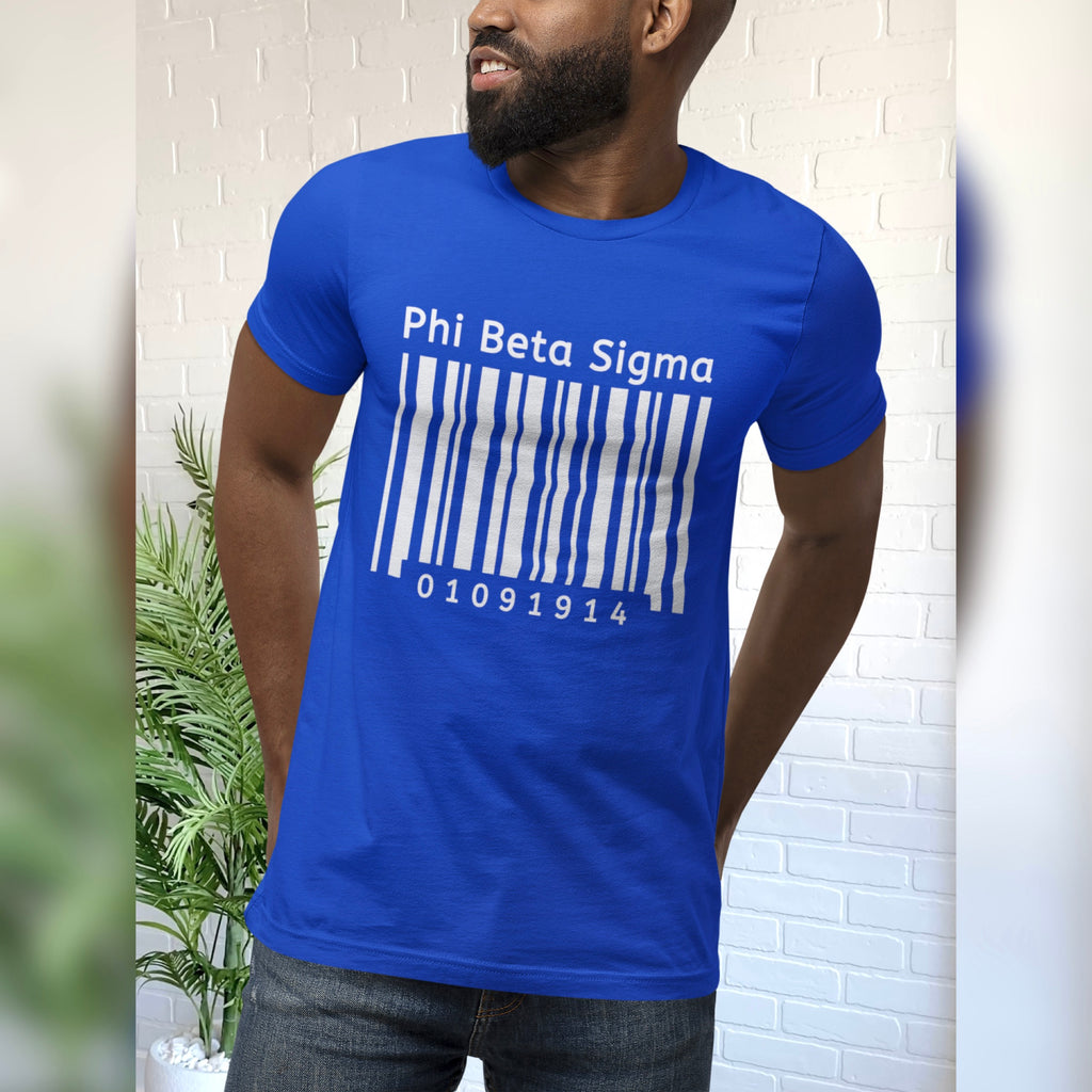 1914 Barcode Phi Beta Sigma Shirt - My Greek Boutique