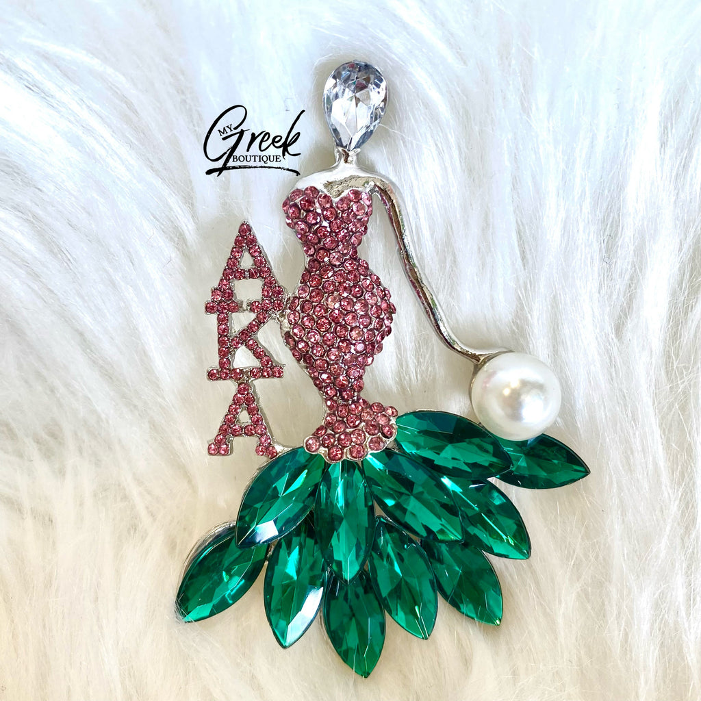 AKA Woman Brooch - My Greek Boutique