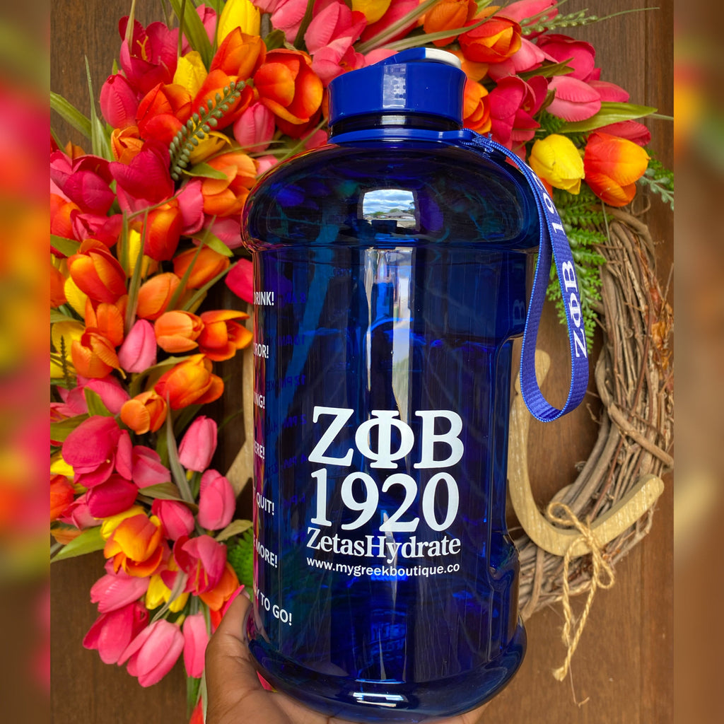 ΖΦΒ 1920 Motivational Water Bottle - My Greek Boutique