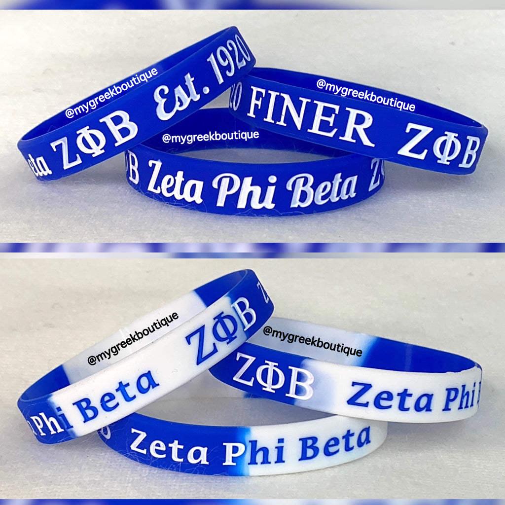 Zeta Silicone Bracelets - My Greek Boutique