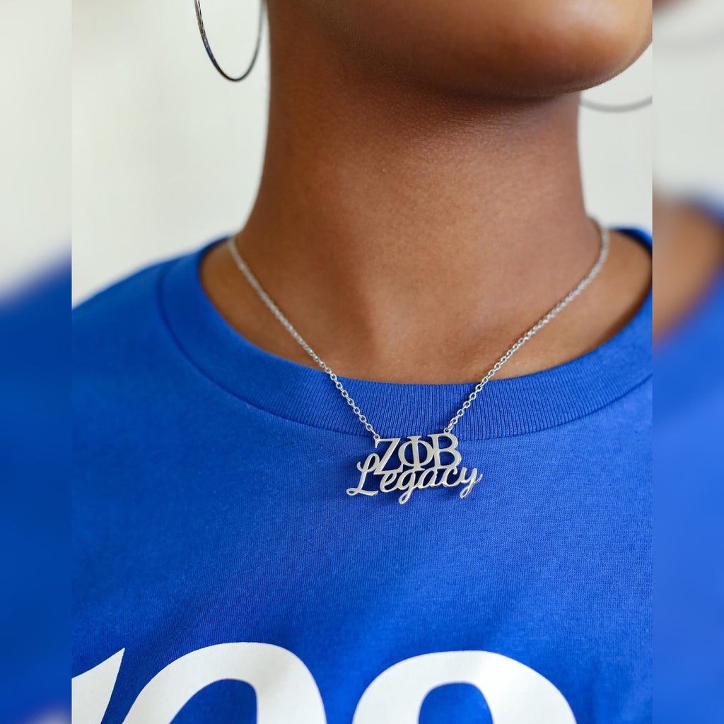 ΖΦΒ Legacy Necklace - My Greek Boutique