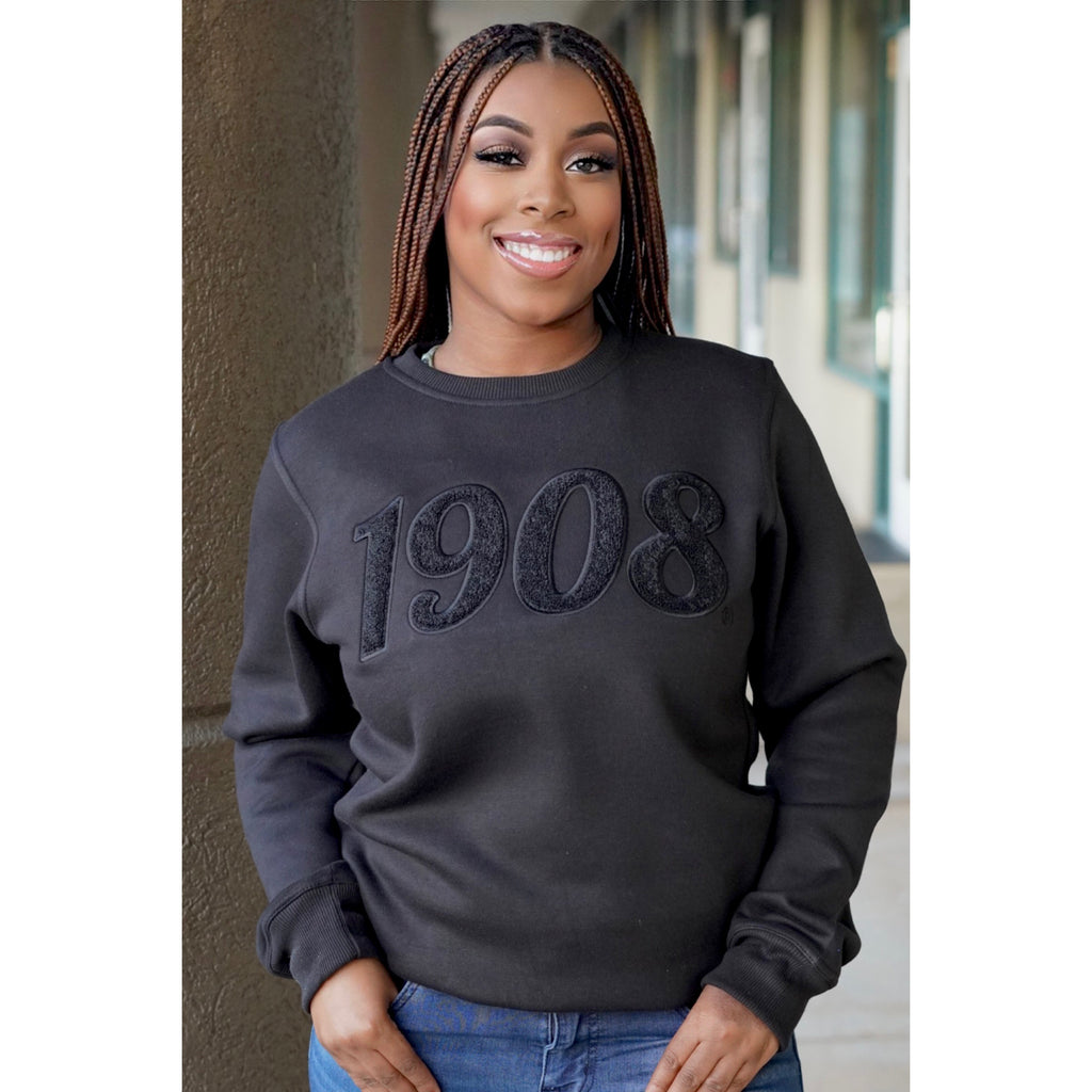 Solid Color 1908 Chenille Sweatshirt - My Greek Boutique