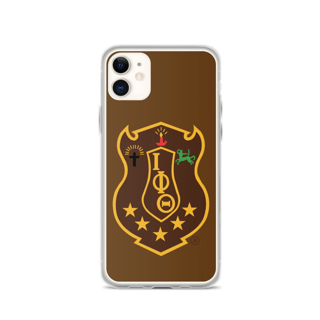 Iota Brown Shield iPhone Case - My Greek Boutique