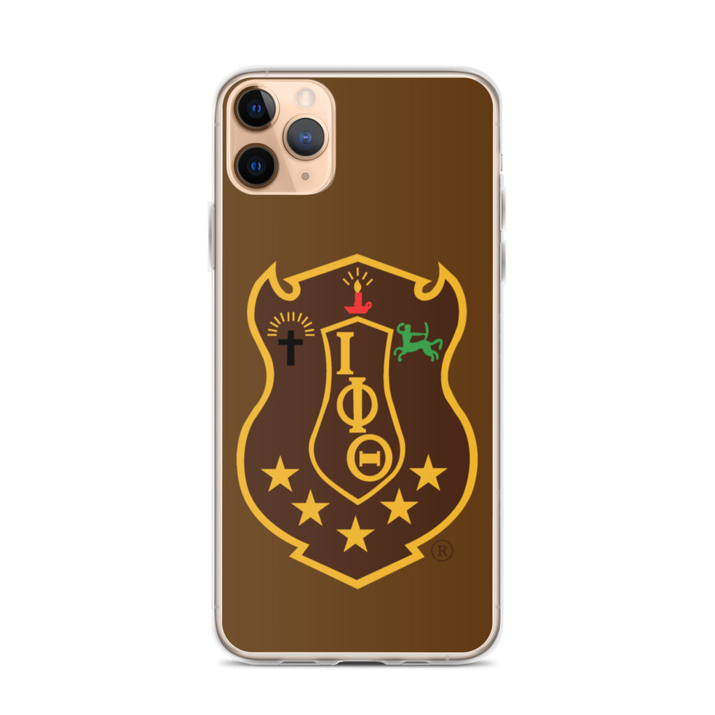 Iota Brown Shield iPhone Case - My Greek Boutique