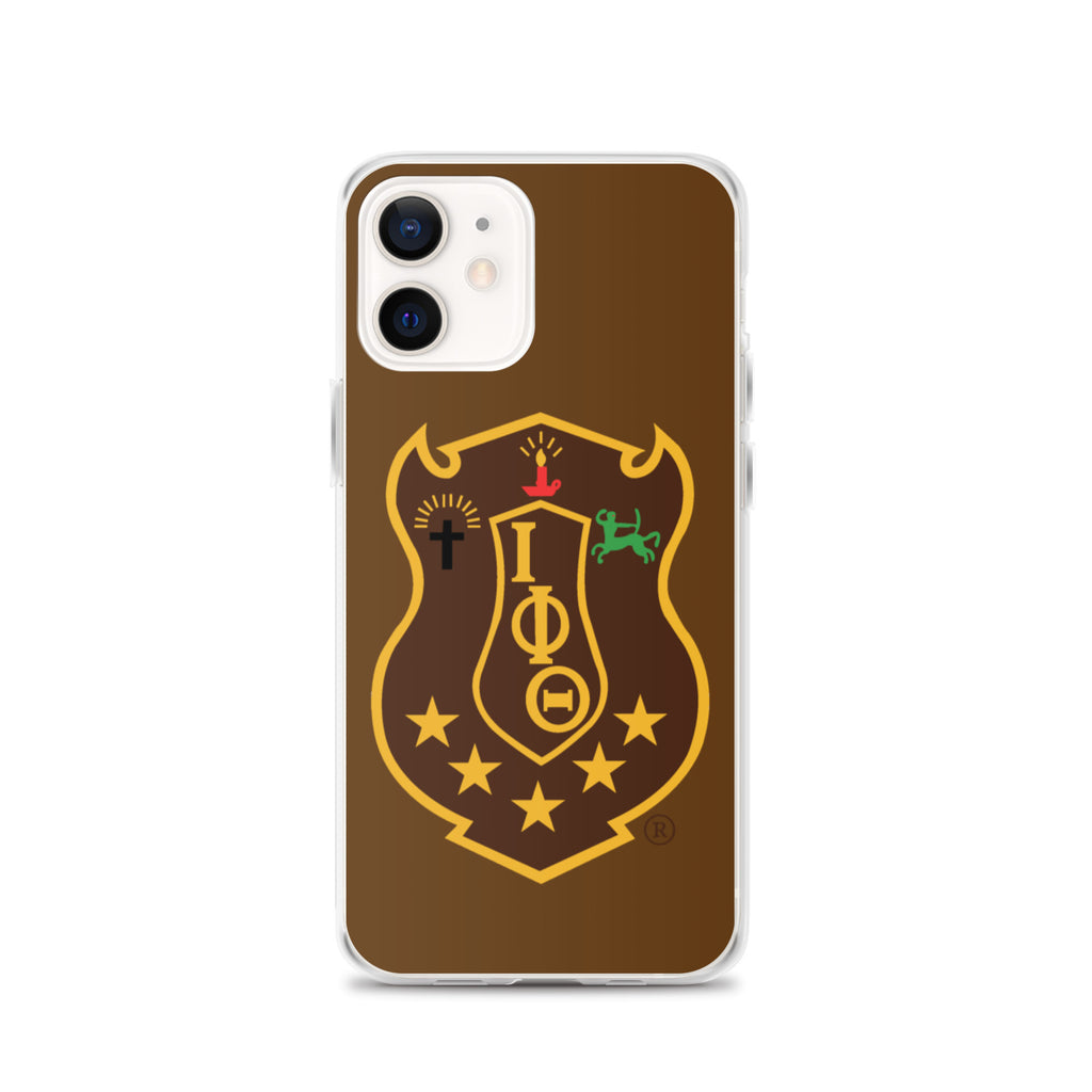 Iota Brown Shield iPhone Case - My Greek Boutique