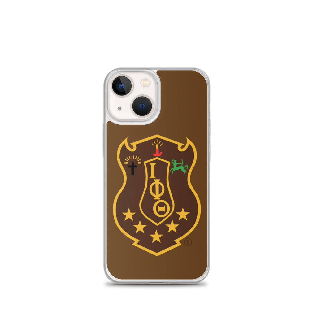 Iota Brown Shield iPhone Case - My Greek Boutique