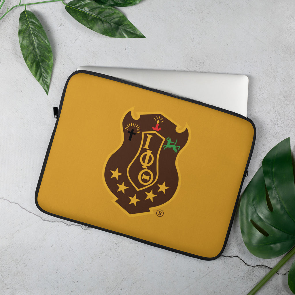 Iota Gold Shield Laptop Sleeve - My Greek Boutique